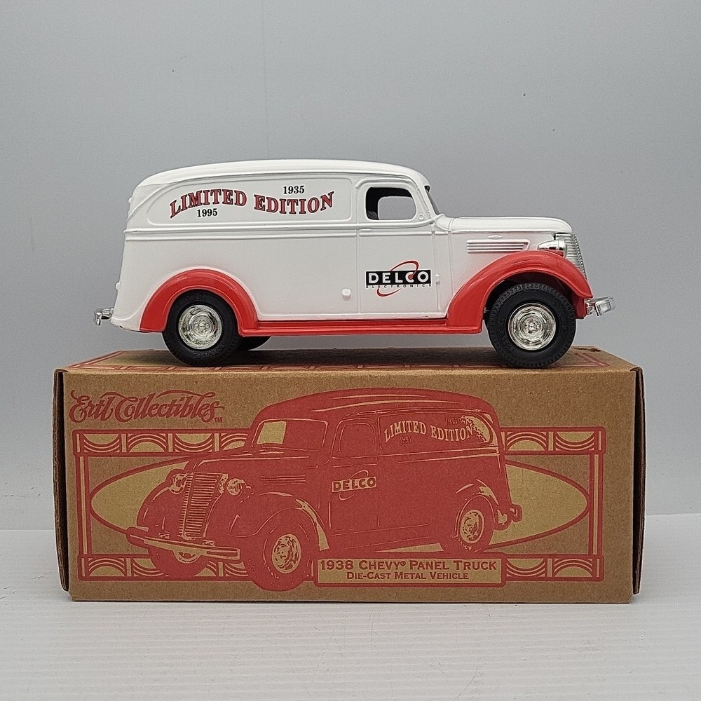 1938 Chevy Panel Truck Delco‎ Electronics Die Cast Coin Bank New In Box